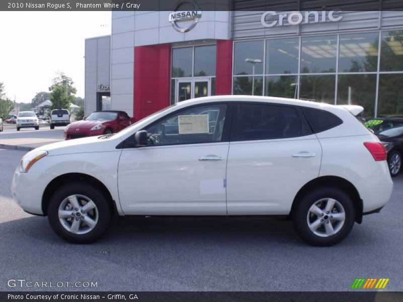 Phantom White / Gray 2010 Nissan Rogue S