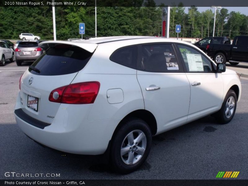 Phantom White / Gray 2010 Nissan Rogue S