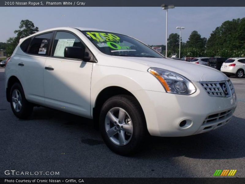 Phantom White / Gray 2010 Nissan Rogue S