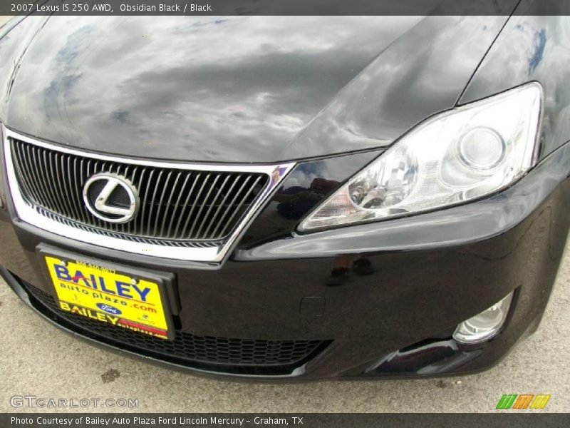 Obsidian Black / Black 2007 Lexus IS 250 AWD
