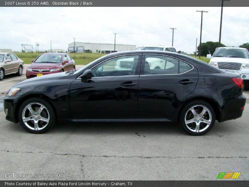 Obsidian Black / Black 2007 Lexus IS 250 AWD