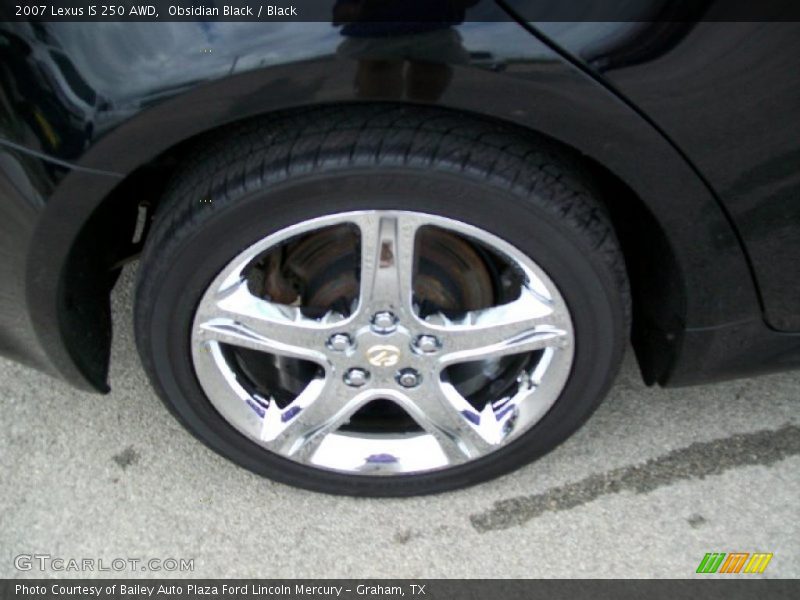 Obsidian Black / Black 2007 Lexus IS 250 AWD