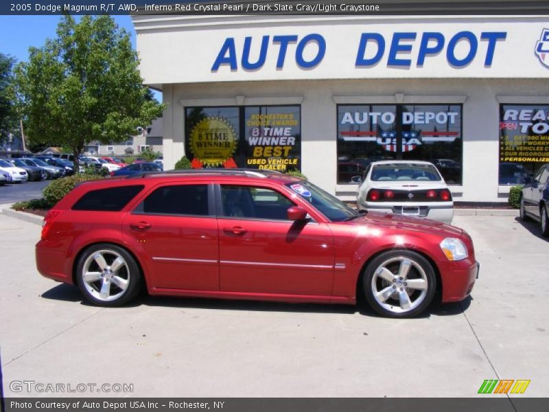 Inferno Red Crystal Pearl / Dark Slate Gray/Light Graystone 2005 Dodge Magnum R/T AWD