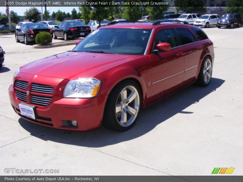 Inferno Red Crystal Pearl / Dark Slate Gray/Light Graystone 2005 Dodge Magnum R/T AWD