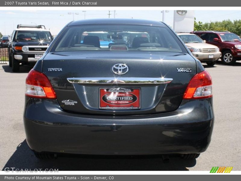 Flint Mica / Dark Charcoal 2007 Toyota Yaris Sedan