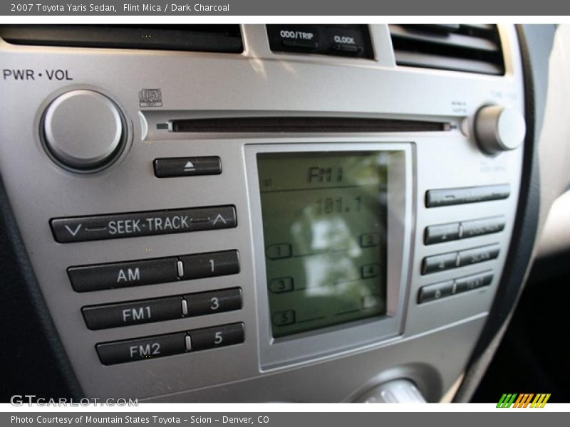 Flint Mica / Dark Charcoal 2007 Toyota Yaris Sedan