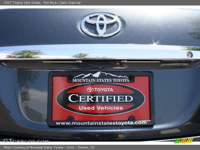Flint Mica / Dark Charcoal 2007 Toyota Yaris Sedan