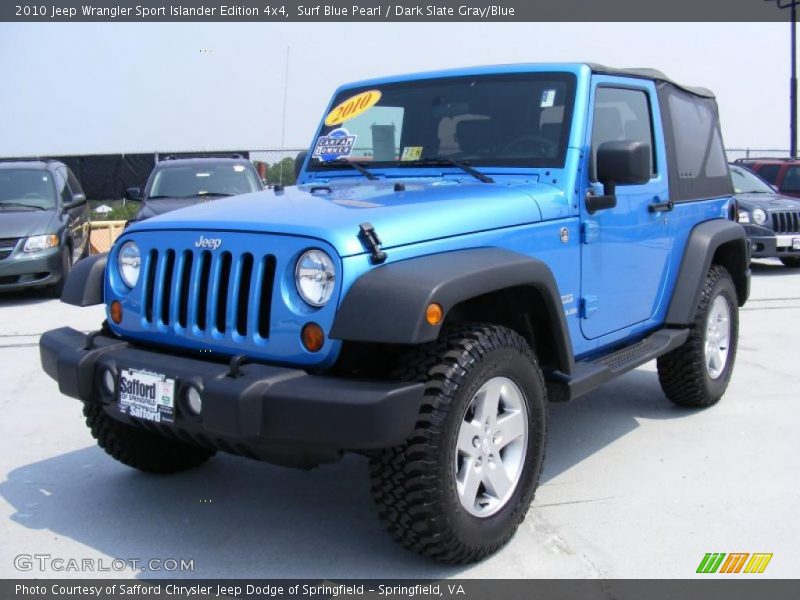 Surf Blue Pearl / Dark Slate Gray/Blue 2010 Jeep Wrangler Sport Islander Edition 4x4