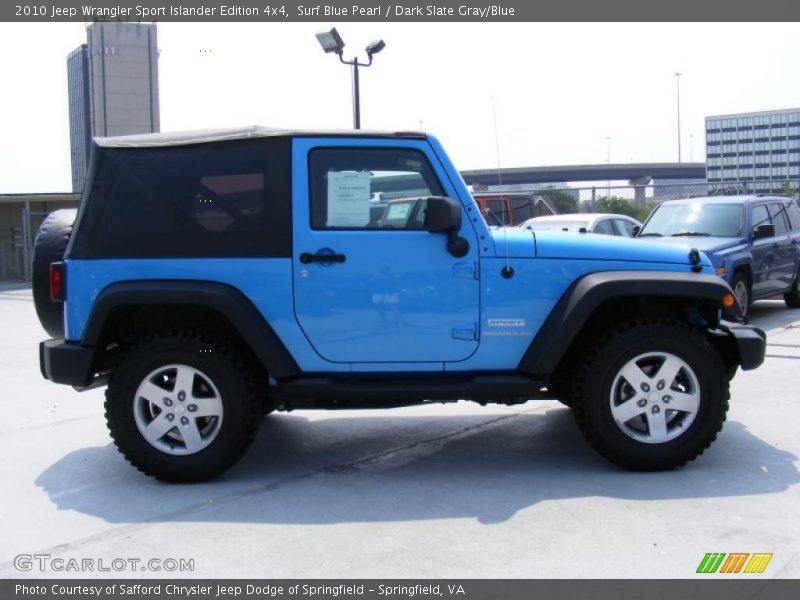 Surf Blue Pearl / Dark Slate Gray/Blue 2010 Jeep Wrangler Sport Islander Edition 4x4