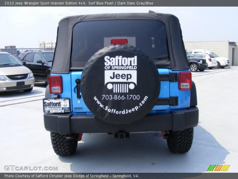 Surf Blue Pearl / Dark Slate Gray/Blue 2010 Jeep Wrangler Sport Islander Edition 4x4