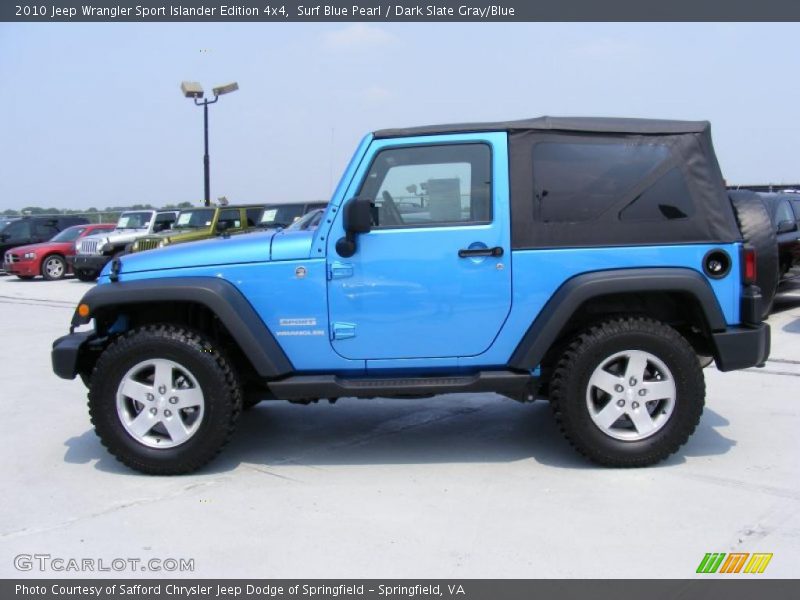Surf Blue Pearl / Dark Slate Gray/Blue 2010 Jeep Wrangler Sport Islander Edition 4x4