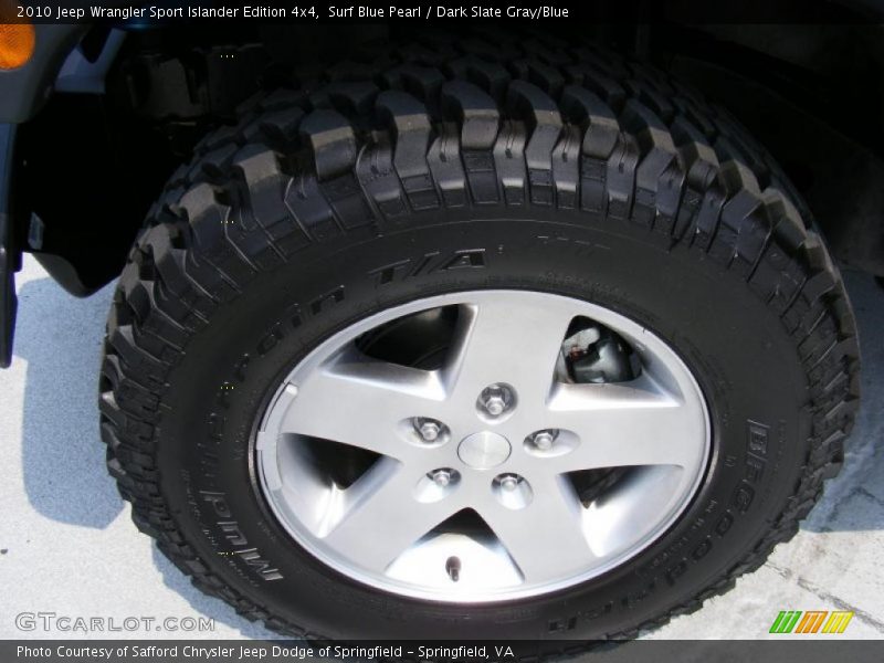 Surf Blue Pearl / Dark Slate Gray/Blue 2010 Jeep Wrangler Sport Islander Edition 4x4