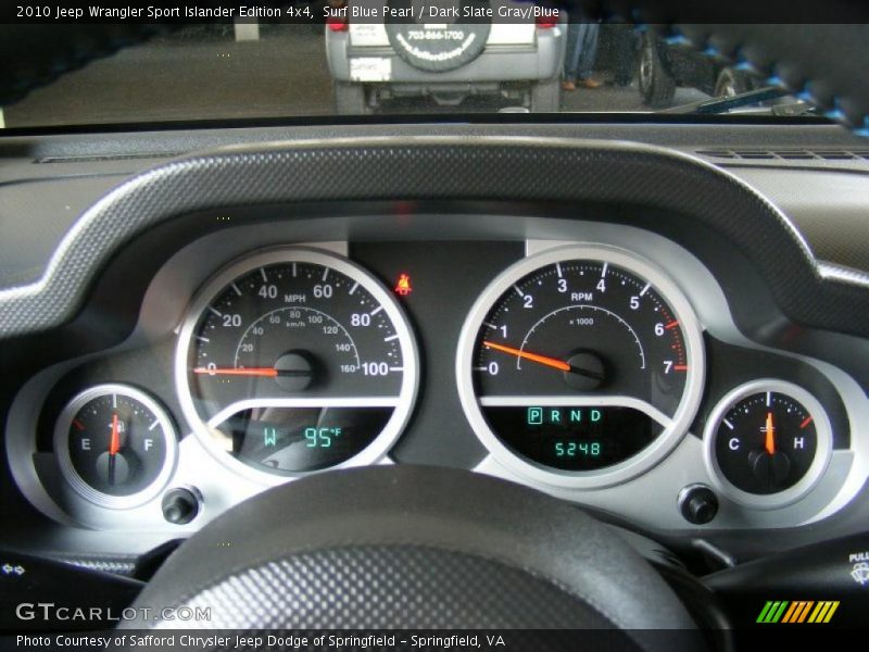 Surf Blue Pearl / Dark Slate Gray/Blue 2010 Jeep Wrangler Sport Islander Edition 4x4