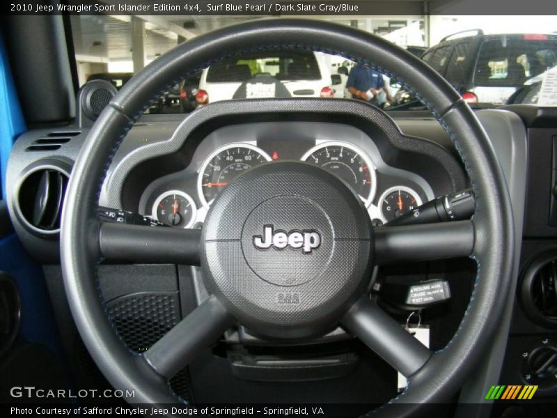 Surf Blue Pearl / Dark Slate Gray/Blue 2010 Jeep Wrangler Sport Islander Edition 4x4
