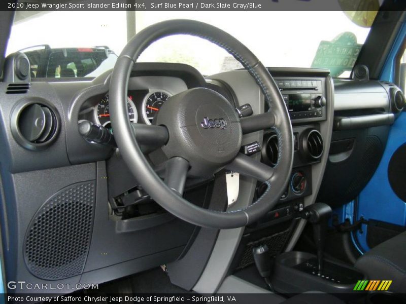 Surf Blue Pearl / Dark Slate Gray/Blue 2010 Jeep Wrangler Sport Islander Edition 4x4