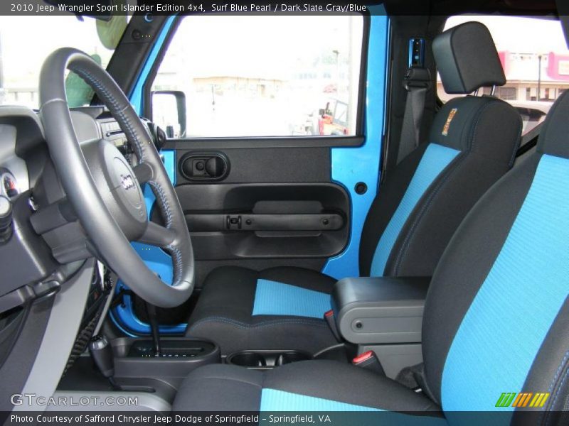 Surf Blue Pearl / Dark Slate Gray/Blue 2010 Jeep Wrangler Sport Islander Edition 4x4