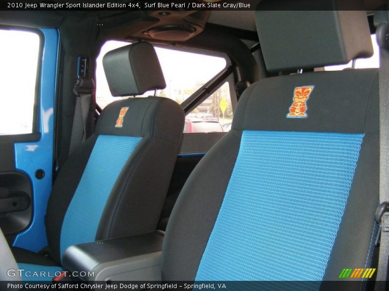 Surf Blue Pearl / Dark Slate Gray/Blue 2010 Jeep Wrangler Sport Islander Edition 4x4