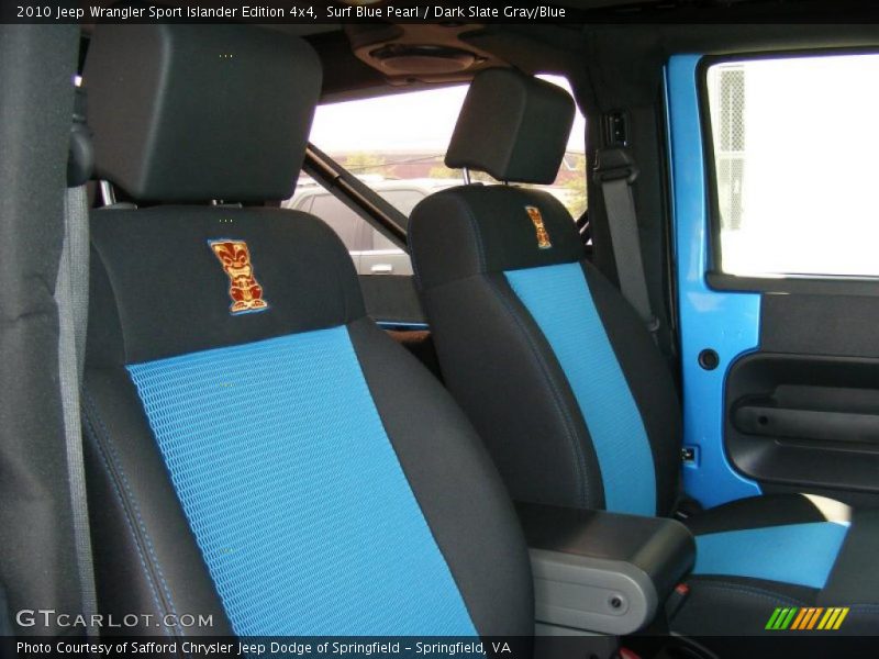 Surf Blue Pearl / Dark Slate Gray/Blue 2010 Jeep Wrangler Sport Islander Edition 4x4