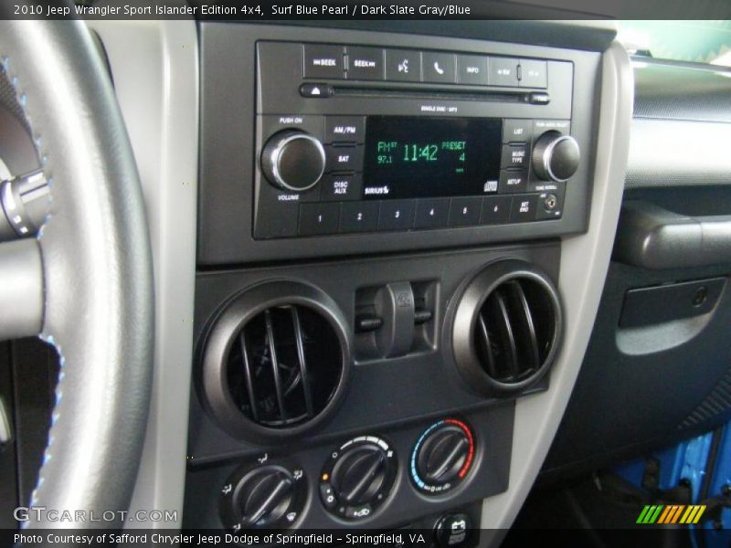 Surf Blue Pearl / Dark Slate Gray/Blue 2010 Jeep Wrangler Sport Islander Edition 4x4