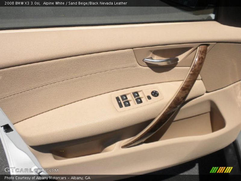 Alpine White / Sand Beige/Black Nevada Leather 2008 BMW X3 3.0si