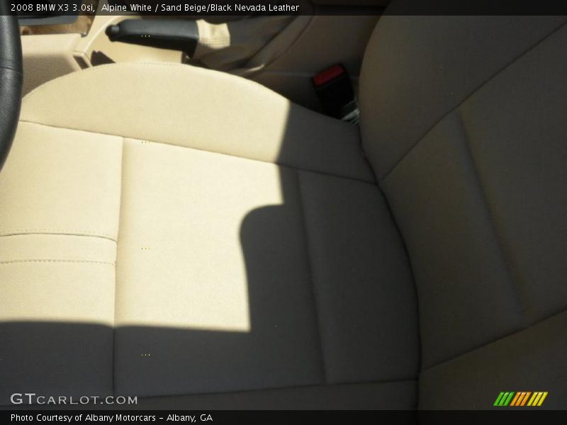 Alpine White / Sand Beige/Black Nevada Leather 2008 BMW X3 3.0si