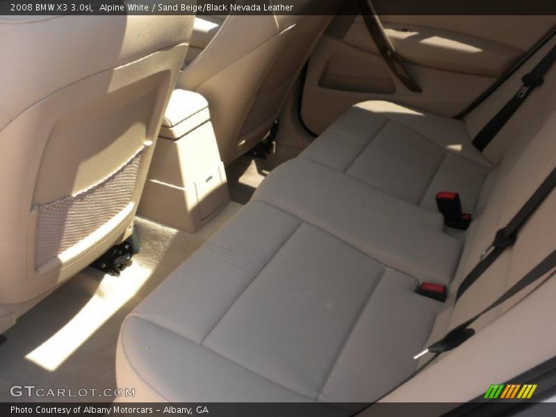 Alpine White / Sand Beige/Black Nevada Leather 2008 BMW X3 3.0si