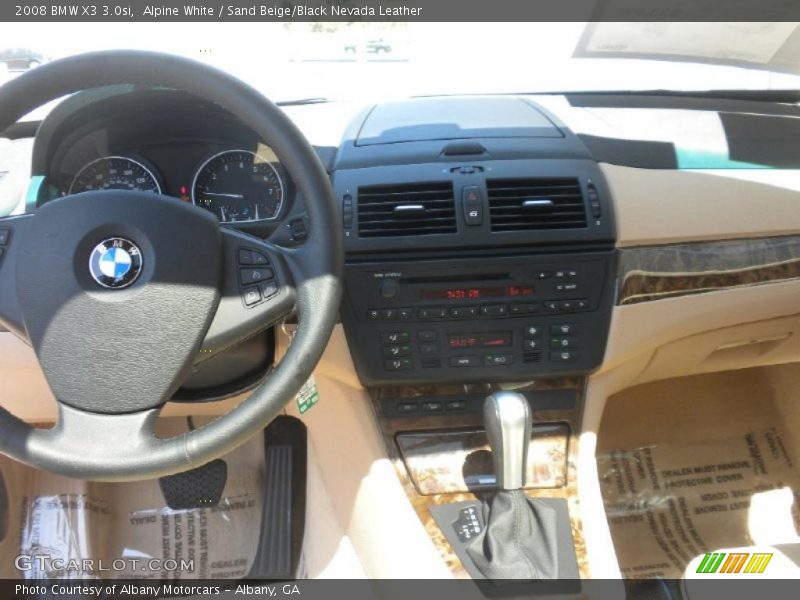 Alpine White / Sand Beige/Black Nevada Leather 2008 BMW X3 3.0si
