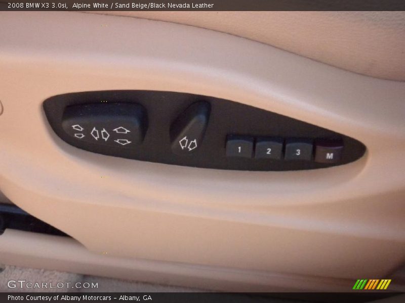Alpine White / Sand Beige/Black Nevada Leather 2008 BMW X3 3.0si