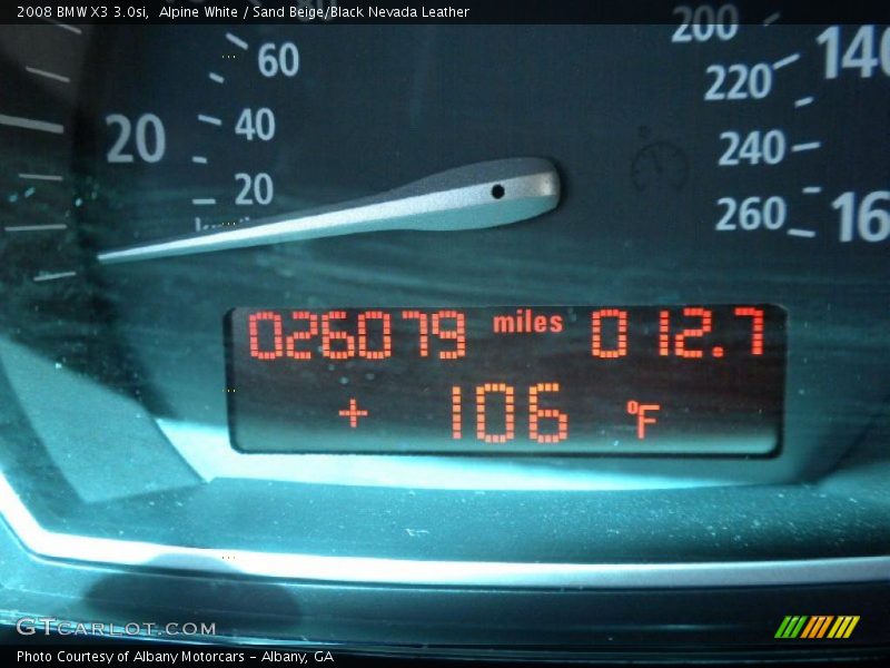 Alpine White / Sand Beige/Black Nevada Leather 2008 BMW X3 3.0si