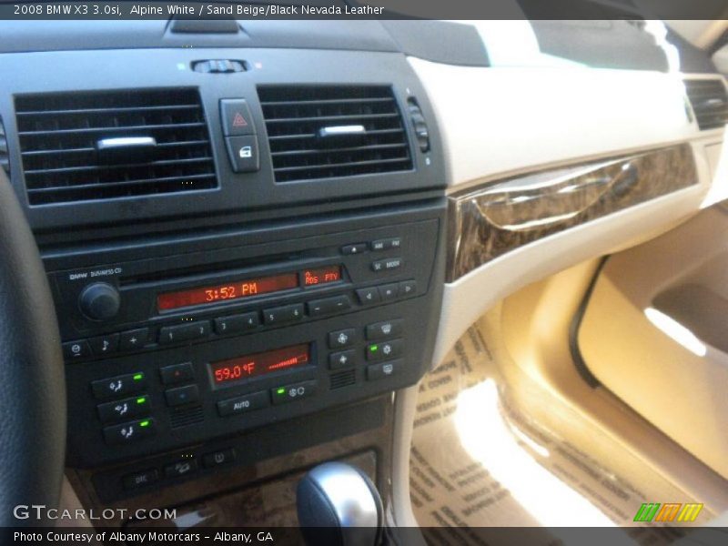 Alpine White / Sand Beige/Black Nevada Leather 2008 BMW X3 3.0si