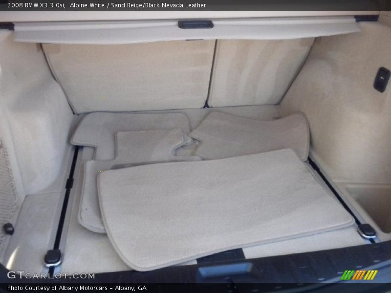 Alpine White / Sand Beige/Black Nevada Leather 2008 BMW X3 3.0si