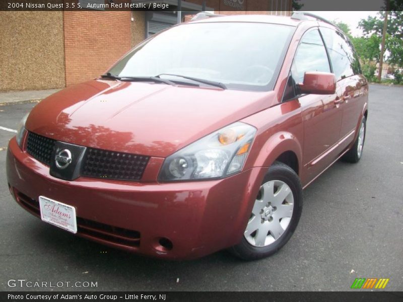 Autumn Red Metallic / Beige 2004 Nissan Quest 3.5 S