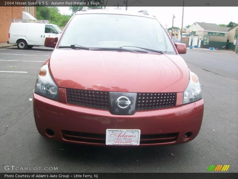 Autumn Red Metallic / Beige 2004 Nissan Quest 3.5 S