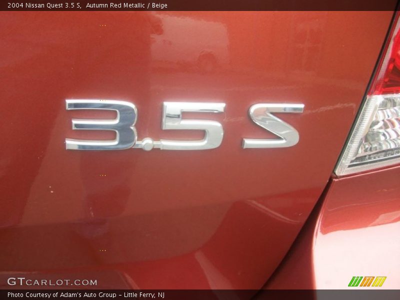 Autumn Red Metallic / Beige 2004 Nissan Quest 3.5 S