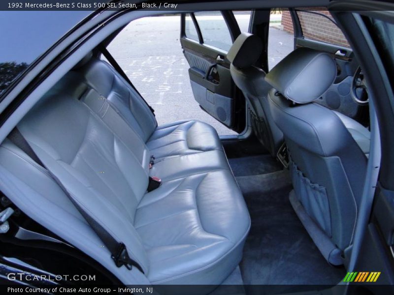 Black / Gray 1992 Mercedes-Benz S Class 500 SEL Sedan