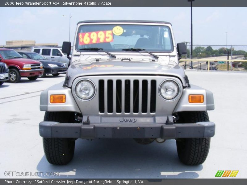Silverstone Metallic / Agate 2000 Jeep Wrangler Sport 4x4