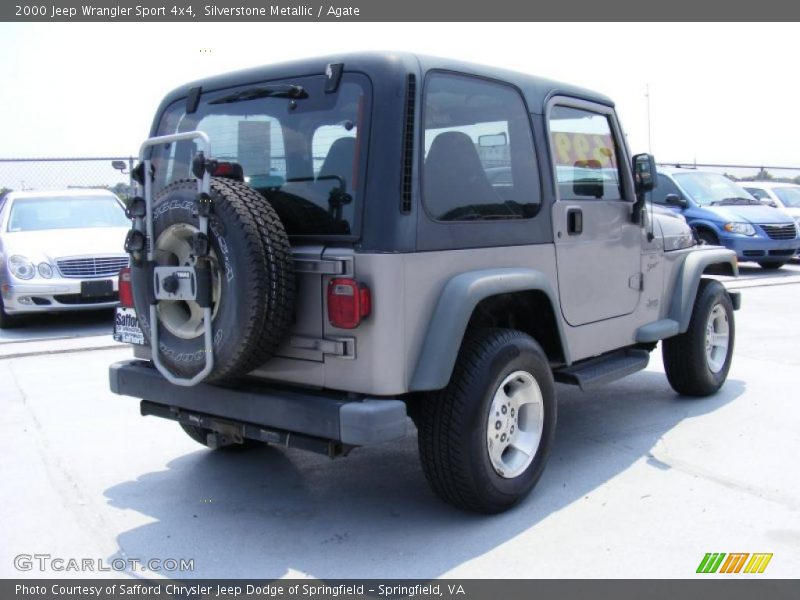 Silverstone Metallic / Agate 2000 Jeep Wrangler Sport 4x4