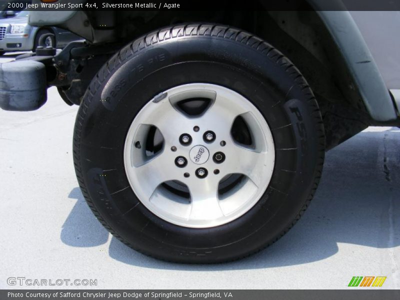 Silverstone Metallic / Agate 2000 Jeep Wrangler Sport 4x4