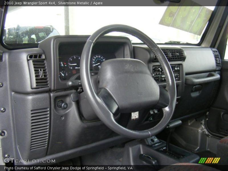 Silverstone Metallic / Agate 2000 Jeep Wrangler Sport 4x4