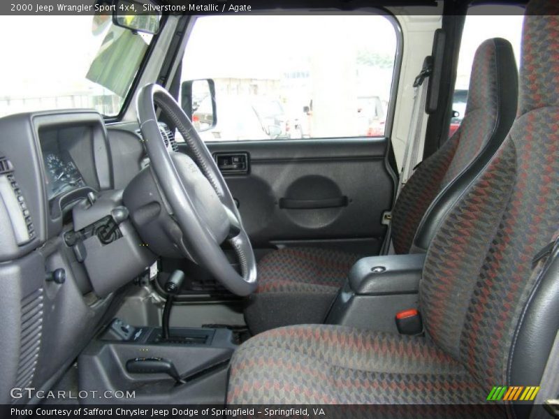 Silverstone Metallic / Agate 2000 Jeep Wrangler Sport 4x4