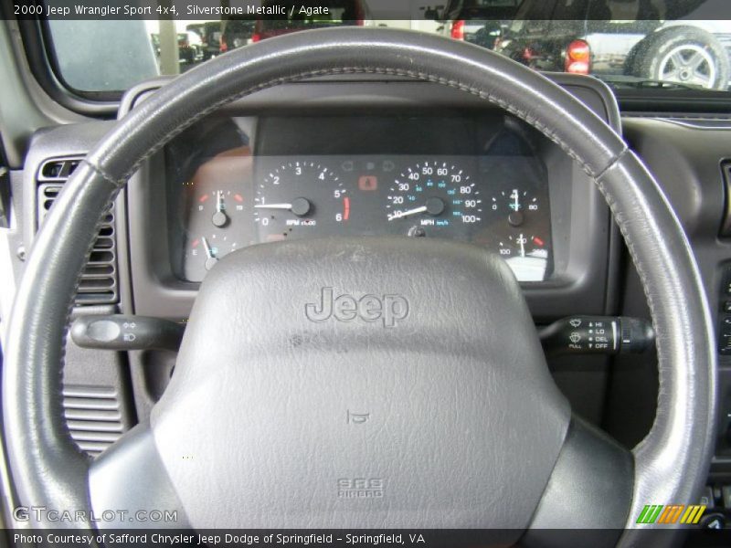 Silverstone Metallic / Agate 2000 Jeep Wrangler Sport 4x4