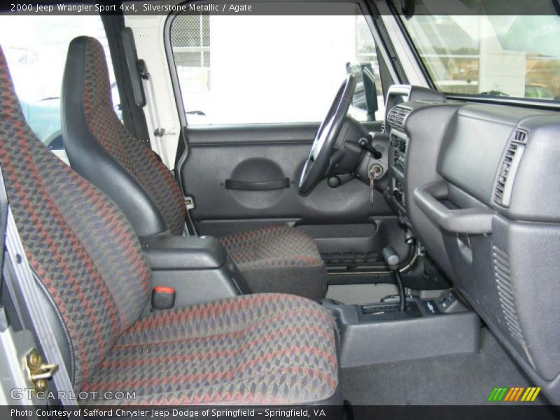Silverstone Metallic / Agate 2000 Jeep Wrangler Sport 4x4
