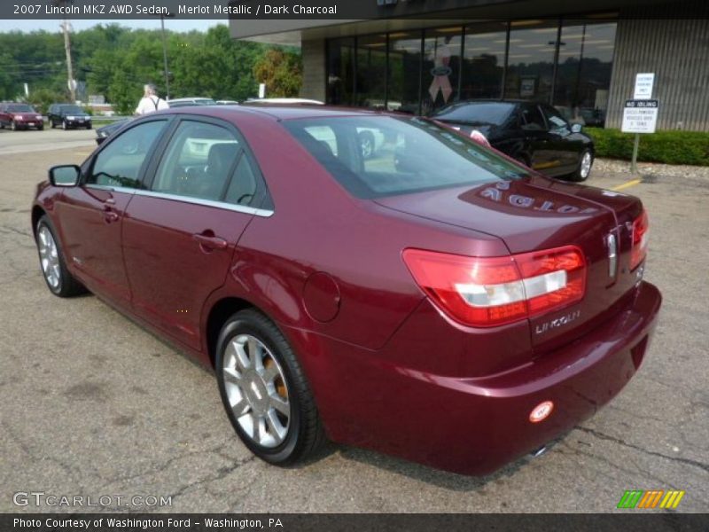 Merlot Metallic / Dark Charcoal 2007 Lincoln MKZ AWD Sedan