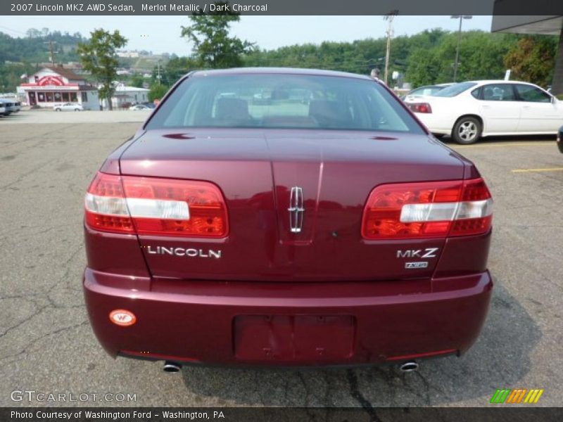 Merlot Metallic / Dark Charcoal 2007 Lincoln MKZ AWD Sedan