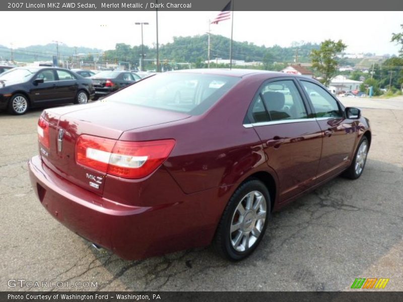 Merlot Metallic / Dark Charcoal 2007 Lincoln MKZ AWD Sedan