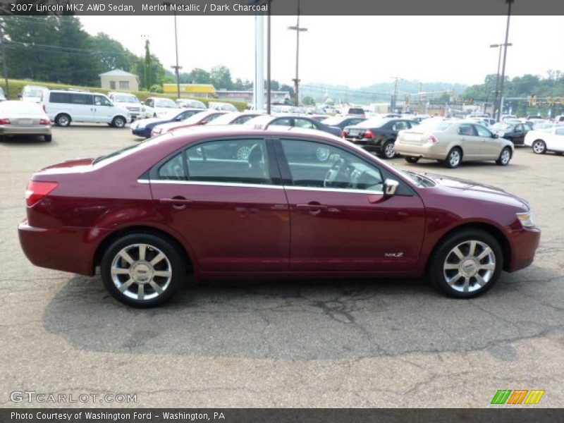 Merlot Metallic / Dark Charcoal 2007 Lincoln MKZ AWD Sedan