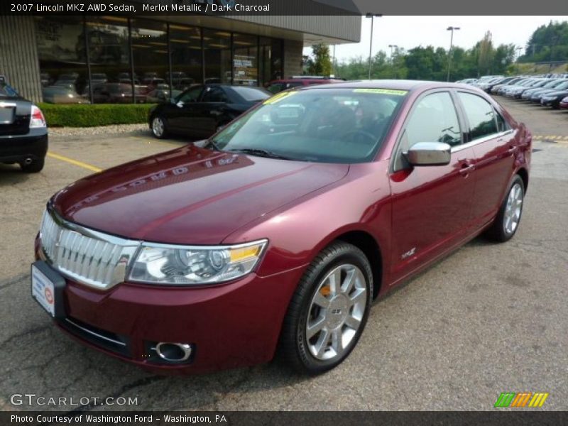 Merlot Metallic / Dark Charcoal 2007 Lincoln MKZ AWD Sedan