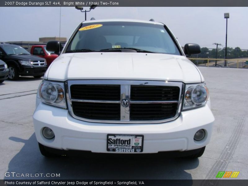 Bright White / Khaki Two-Tone 2007 Dodge Durango SLT 4x4