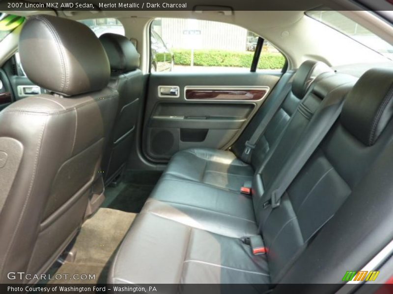 Merlot Metallic / Dark Charcoal 2007 Lincoln MKZ AWD Sedan