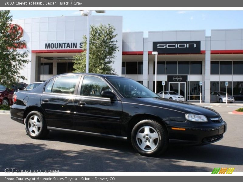 Black / Gray 2003 Chevrolet Malibu Sedan